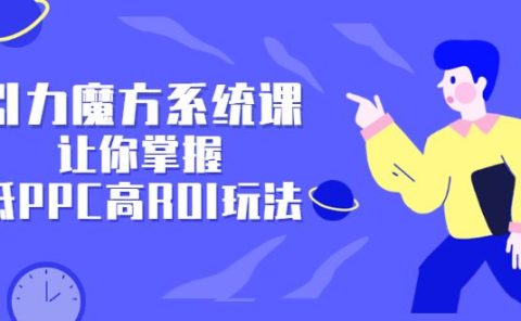 引力魔方系统课,让你掌握低PPC高ROI玩法,价值299元