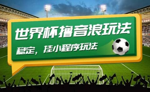 最新口子-世界杯撸音浪教程，稳定，小程序玩法 价值998