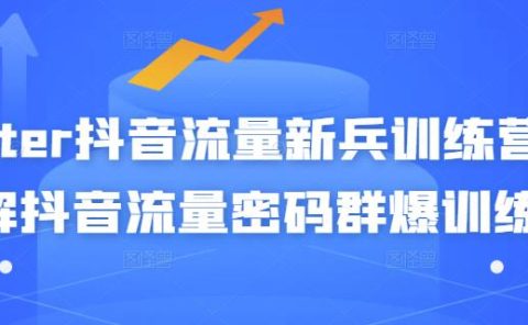 Peter抖音流量新兵训练营-破解抖音流量密码群爆训练营（新兵）