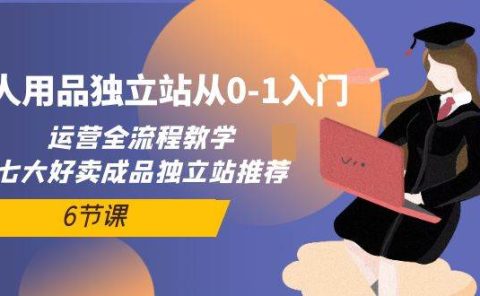 成人用品独立站从0-1入门,运营全流程教学,七大好卖成品独立站推荐-6节课