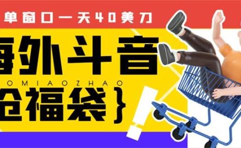 外边收费2980的内部海外TIktok直播间抢福袋项目，单窗口一天40美刀【抢包脚本+使用教程】