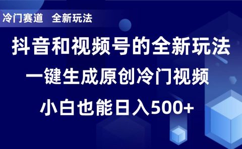 冷门赛道,全新玩法,轻松每日收益500+,单日破万播放,小白也能无脑操作