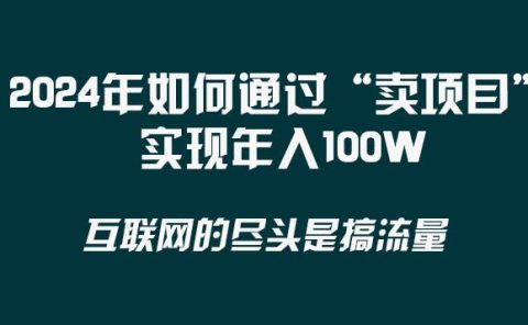 2024年如何通过“卖项目”实现年入100W