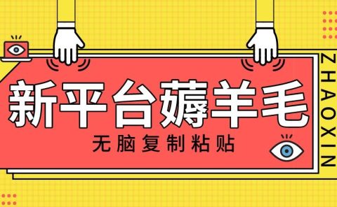 新平台撸收益,无脑复制粘贴,1万阅读100块,可多号矩阵操作