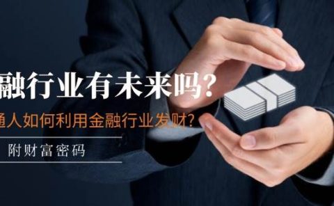 某付费文章:金融行业有未来吗?普通人如何利用金融行业发财?(附财富密码)