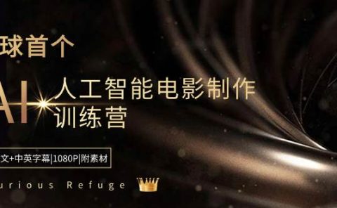 Curious Refuge -全球首个AI人工智能电影制作训练营-中英字幕|1080P|附素材