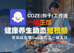 【Coze实操教程】Coze工作流一键生成，健康养生动态，短视频!工作流全流程保姆级教学 !