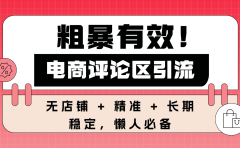 粗暴有效!电商评论区引流,无店铺 + 精准 + 长期,懒人必备