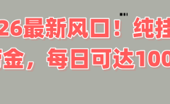 2026新风口!直播挂机捞金,纯新手也可以做!额外收入