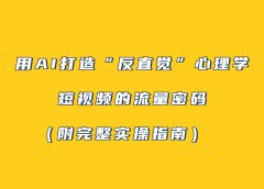 用AI打造“反直觉”心理学短视频的流量密码（附完整实操指南）