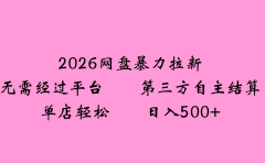 2026网盘拉新全新玩法小白也能轻松月入过万