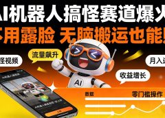 AI 机器人搞怪赛道爆火!不用露脸 无脑搬运也能赚