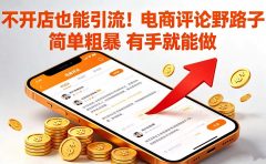 不开店也能引流！电商评论野路子 简单粗暴 有手就能做